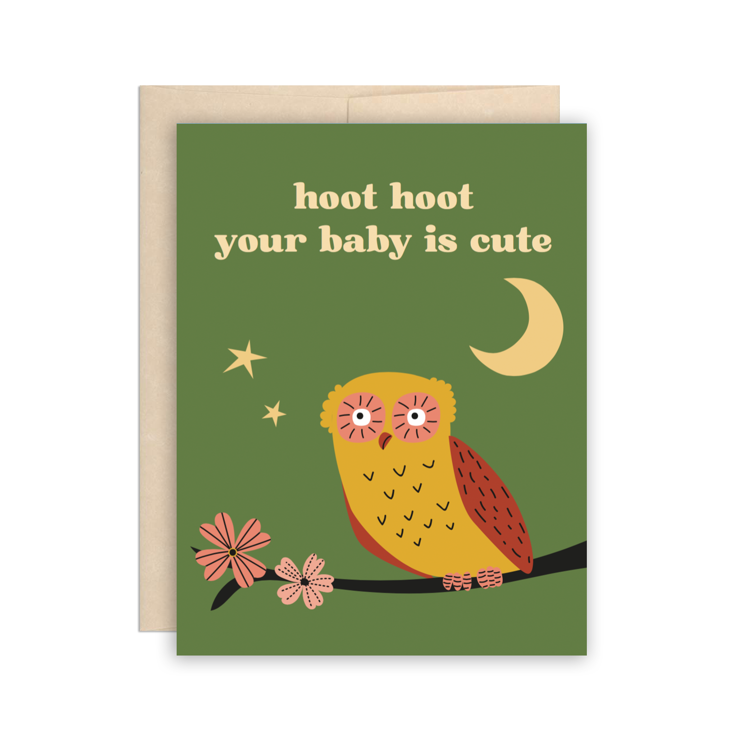 Hoot Hoot Baby Card